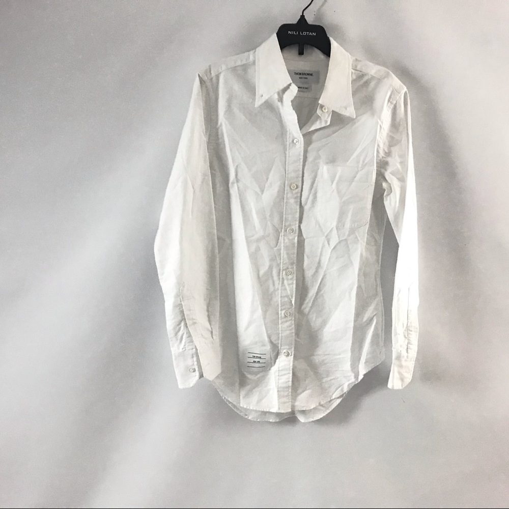 Thom Browne Shirt Size 40/S White LongSleeve